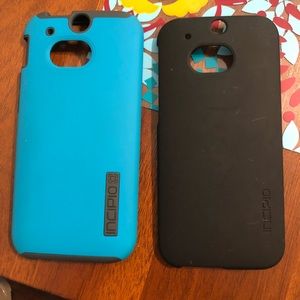 HTC one teal otterbox cell phone case